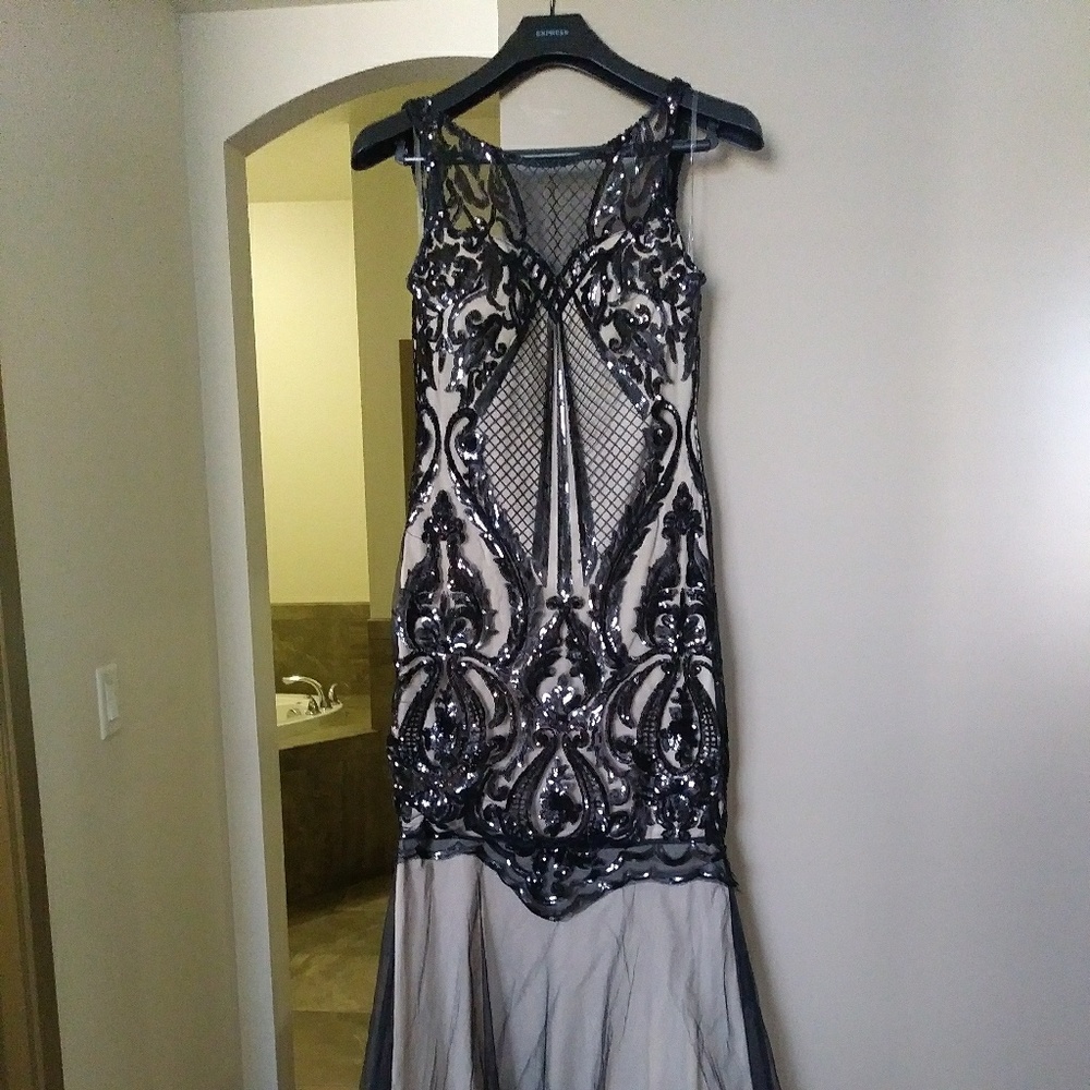 Black sequence pageant dress!